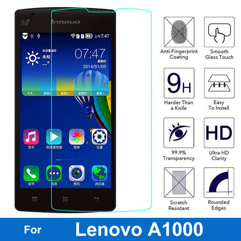 Original Tempered Glass Screen Protector For Lenovo A1000 A 1000 A2800 A2800-D A 2800 Explosion-proof Anti-shatter Glass Film