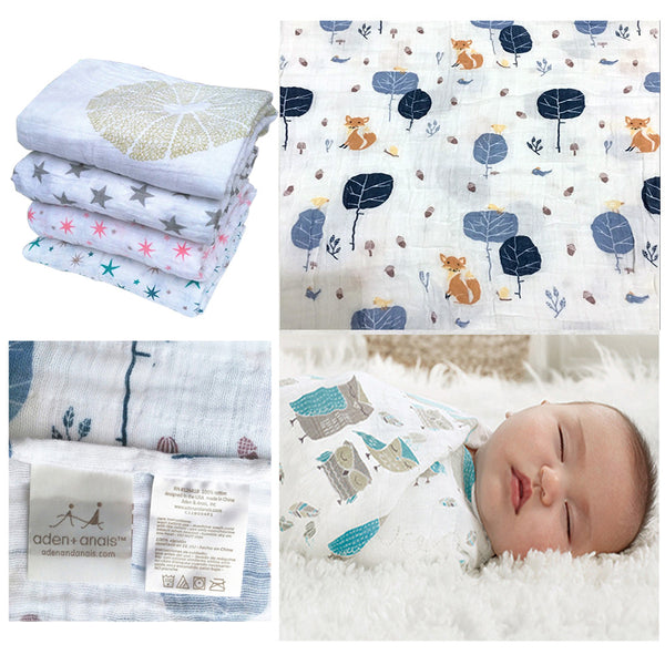 Aden Anais Multifunctional Envelopes For Newborns Receiving Blankets Bedding Infant Cotton Swaddle Towel Muslin Baby Blanket