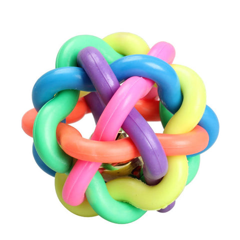 Pets Supplies Rope Ball Toys Bite Ball Colorful Squeak Toys Dog Wool Ball Toys 3 Size Pet Puppy Chew Toys For Dog's