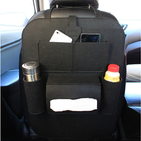 Auto Car Back Seat Boot Organizer Car Felt Covers Back Seat Organizer Insulation Versatile Multi-Pocket Storage Container Bag