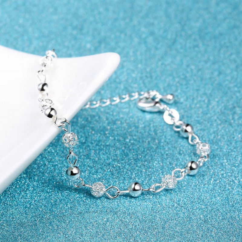 Summer Style Beach Anklets Silver Beads Ankle Chains Foot Chain Jewelry Anklets Foot Bracelets For Women Gift
