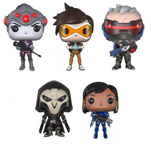 Original box 6 styles Funko POP Over watch Widowmaker/Reaper/WINSTON/SOLDIER:76  Action Figure OW   kids toys Christmas Gift