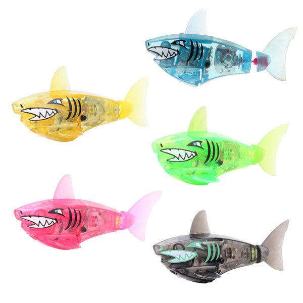 Robofish Activated Battery Powered Robot Fish Toy Childen Kids Shark Pet 5 colors
