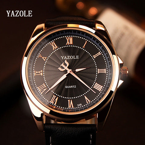 YAZOLE Quartz Watch Men Top Brand Luxury Famous 2016 Wristwatch Male Clock Wrist Watch Business Quartz-watch Relogio Masculino