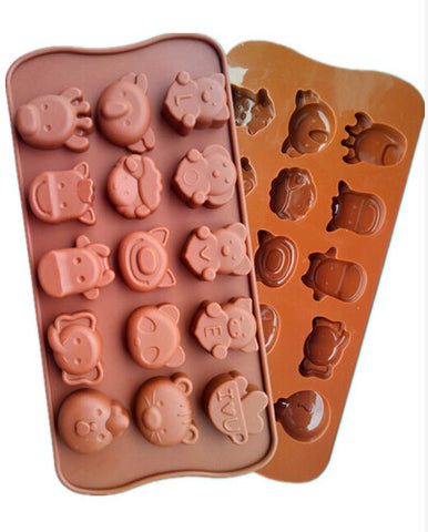 1PCS Love Bear Shape Silicone Mold, Jelly, Chocolate, Soap ,Cake Decorating DIY Kitchenware ,Bakeware L064