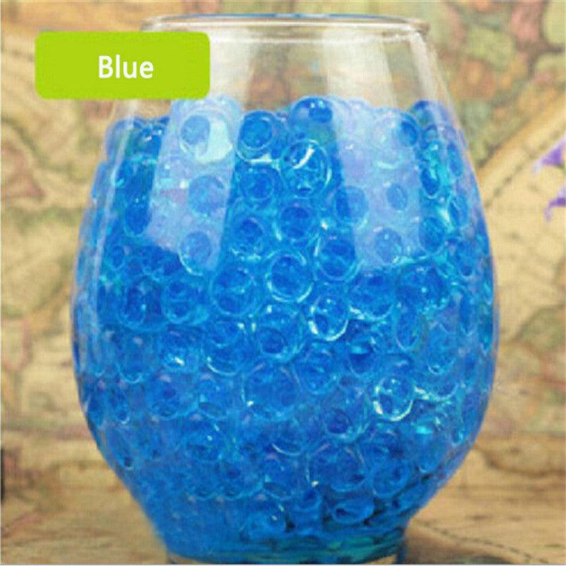 1000pcs Water Plant Flower Jelly Crystal Soil Mud Water Pearls Gel Beads Balls Decoration Vase Crystal Free Shipping DN639-9