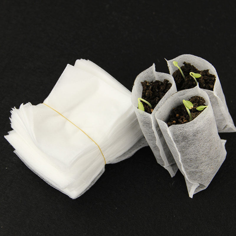 100pcs/Pack Garden Supplies Environmental Protection Nursery Pots Seedling Raising Bags 8*10cm Fabrics Hot Sale In Russia