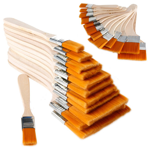 12Pcs Wooden Oil Painting Brush Artist Acrylic Watercolor Panit Art Supply Set Top Painting Tools