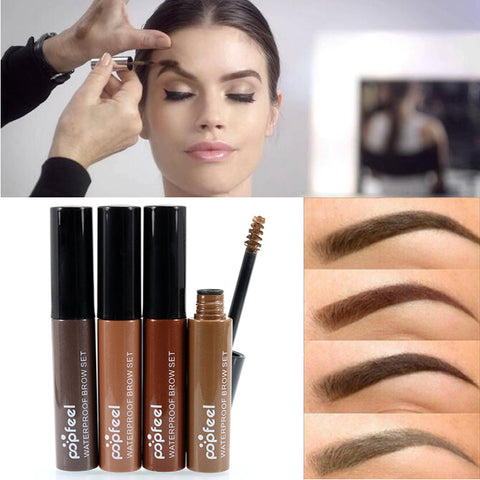 2016 Hot Brand Makeup Eye Brow Gel Coffee Black Brown Paint Eyebrows Gel Waterproof Eyebrow Tint Mascaras Kit Sobrancelha
