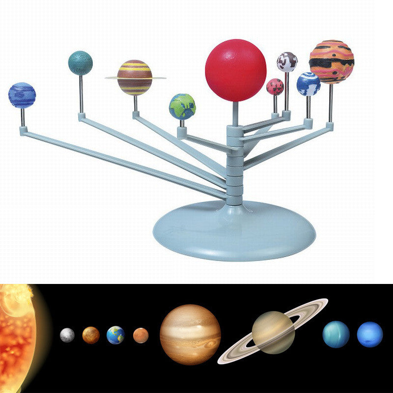 Children Educational DIY Nine Planets in Solar System Planetarium Painting Science Teaching Toys