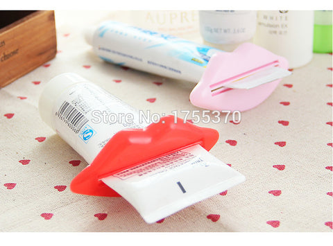 2 PCS Creative Lip Toothpaste squeeze multi-purpose extrusion device Toothpaste gels cream lotion squeezer