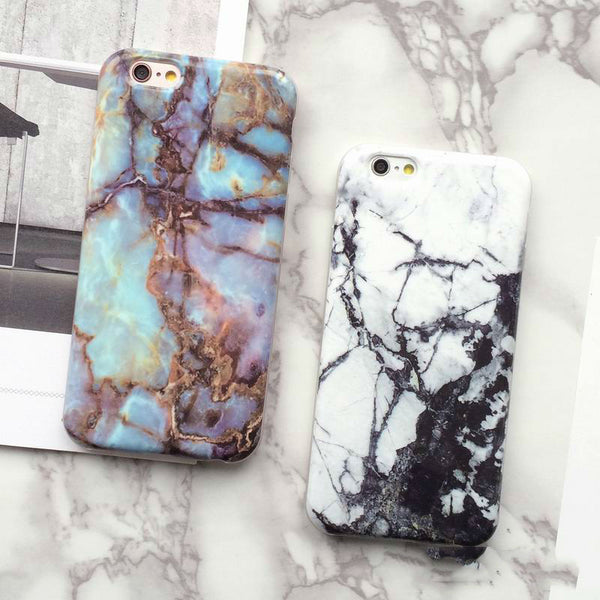 New Hot Granite Marble Texture Phone Hard Back Cover Phone Case For iPhone 7 For iPhone 6 6S 7 Plus Mobile Phone Bags & Cases