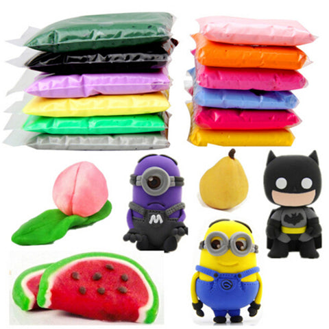 Retail 20g 14 colors DIY safe and nontoxic Malleable Fimo Polymer Clay playdough Soft Power play dough gifts for children