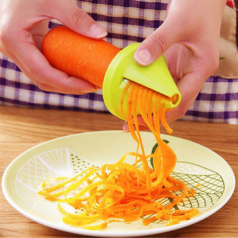Gadget Funnel Model Vegetable Shred Device Spiral Slicer Carrot Radish Cutter Kitchen Tool CY1