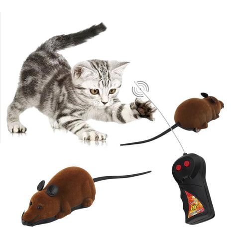 2016 Brand NewScary Remote Control Simulation Plush Mouse Mice Kids Toys Gift for Cat Dog Hot