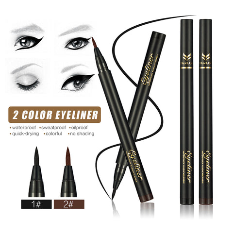 2016 Brand Makeup Black Brown Eyeliner Pencil Waterproof Make Up Eyeliner Liquid Makeup Eye Liner Pen