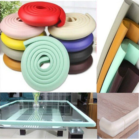 2M Children Baby Table Edge Corner Guard Protector Foam Bumper Collision Cushion Strip Glass table Edge   Furniture crash bar