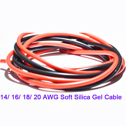 14/16/18/20 AWG Silica Gel Wire Cable for RC Model, DIY and Hobby toyes, Battery ESC wire cable