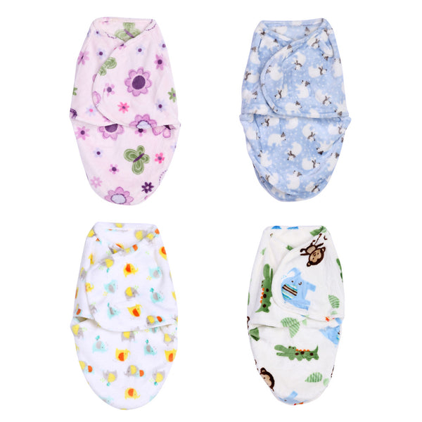 Winter Newtborn Baby Swaddle Wrap Baby Swaddling Blankets Newborn Infant Towel Soft Short Plush Envelope Swaddling Sleeping Bag