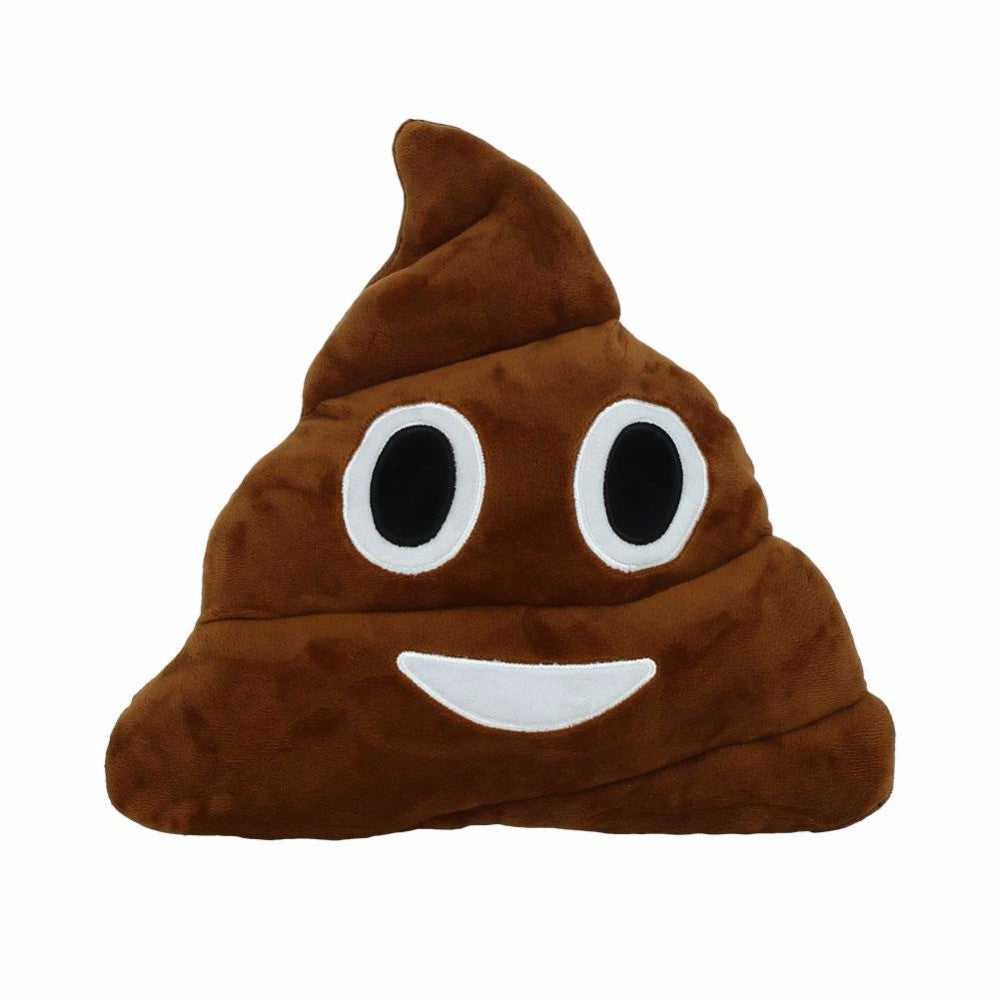 2016 Funny Kid Stuffed Toy Baby Gift Cute Emoji Poop Cushion Fake Turd Classic Shit Practical Joke For Unisex