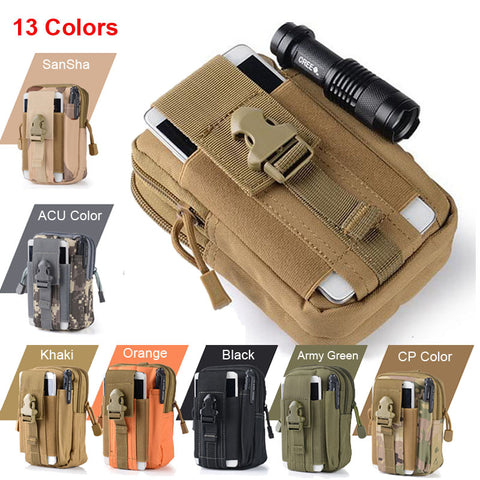 Tactical Molle Pouch Belt Waist Pack Bag Pocket Military Fanny Pack Phone Cases for Samsung Galaxy S5 S6 Iphone 6s 7 Plus LG G4