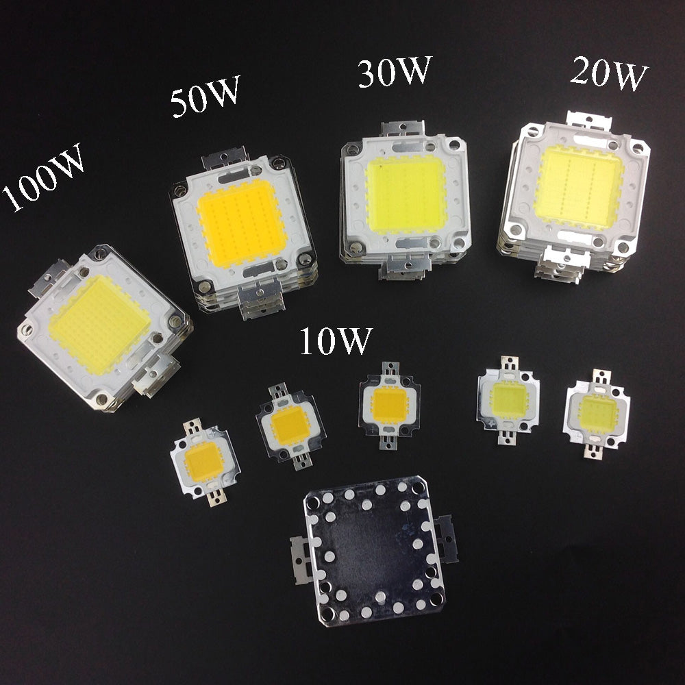 Super bright DIY led lamp Source10W 20W 30W 50W 100W high power Chip for LED Floodlight lamp white / warm white outdoor light F