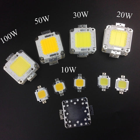 Super bright DIY led lamp Source10W 20W 30W 50W 100W high power Chip for LED Floodlight lamp white / warm white outdoor light F