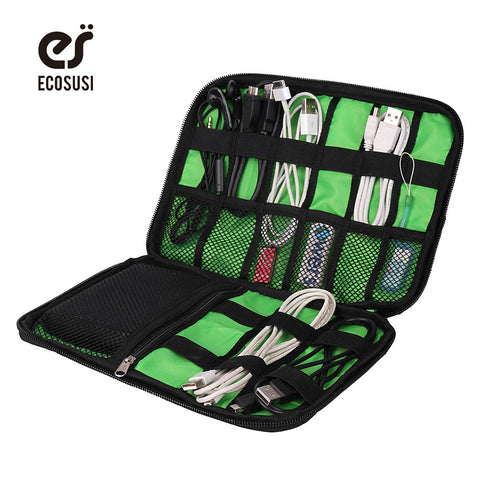 ECOSUSI Travel Bag Electric Bags Flash Disk Case Digital Accessorie Bag Earphone Wire Storage Bag Electric Accessories Organizer