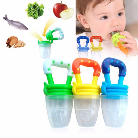 Newborn Babies Feeding Pacifier Multi-colored Baby Fresh Food Fruits Soup Feeder Dummy Soother Weaning Nipple