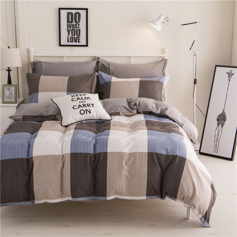 Mecerock Newest Geometric Pattern Polyester Bedding Sets Hot Sales Duvet Cover Set Single Double Queen King Size