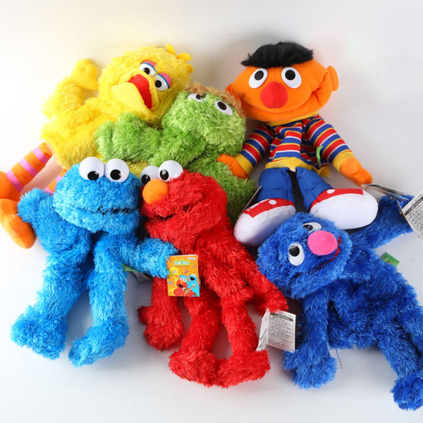 Cartoon Sesame Street Hand Puppet Fantoche Doll Large Puppet Soft Plush Toy For Children Kids