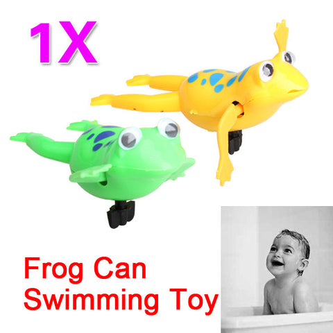 Swimming Frog Battery Operated Pool Bath Cute Toy Wind-Up Swim Frogs Kids Children Baby Bath Water Toy