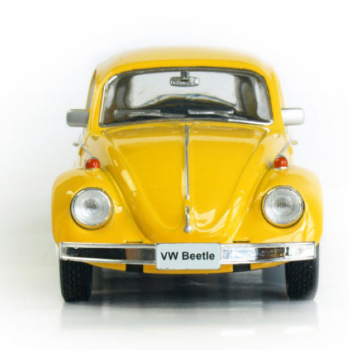 RMZ city Model Toy 1/32 Scale Yellow Volkswagen Beetle 1967 Vintage Diecast Pull Back Car Kids Toys Gift Collection