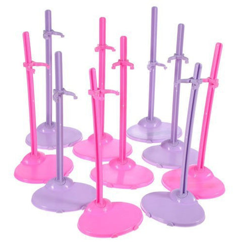 2015 Free shipping 4pcs/lot 2 colors mixed Doll Stand Display Holder For Barbie Dolls/Monster High dolls