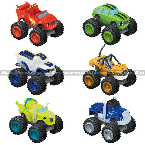 6pec/lot Russia miracle cars Blaze Toys Vehicle Car Transformation Toys With Original Box Best Gifts christmas