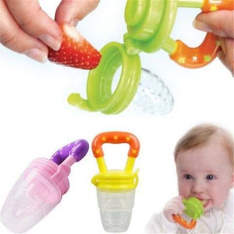 Nipple Fresh Fruit Pacifier Food Milk Nibbler mamadeira Feeder Feeding Tool Bell Safe Baby Bottles 3 Size christmas gift