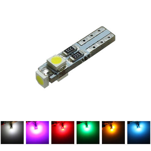 10pcs T5 LED Car Auto LED 3 led smd 3528 Wedge LED Light Bulb Lamp dash board Instrument White Pink Ice Blue Red Yellow Green