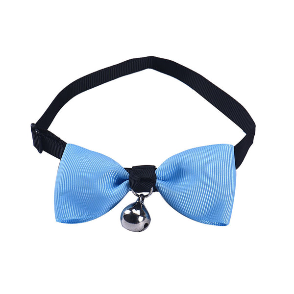 Adjustable Dog Cat Pet Bow Tie With Bell Puppy Kitten Necktie Collar Pet Supplies Dog Cat Collar Small Products for Dogs Collars