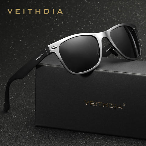 VEITHDIA Brand Unisex Aluminum Square Men's Polarized Mirror Sun Glasses Female Eyewears Accessories Sunglasses For Men VT2140