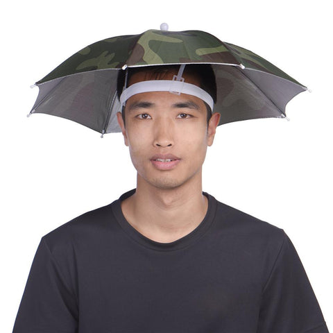 Rain Gear Head Umbrella Hat Cap For Out Door Camping Traveling Foldable Umbrellas Fishing Umbrella Headwear