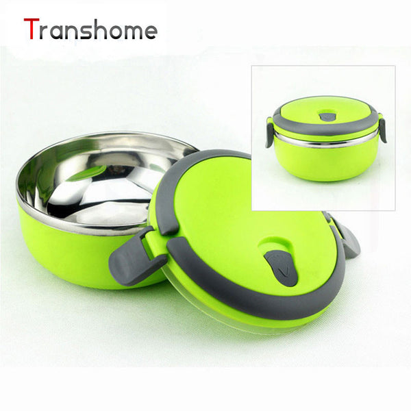 TRANSHOME Stainless Steel Thermal Bento Lunch Box Thermos For Food Stainless Food Containers Children's Lunch Box