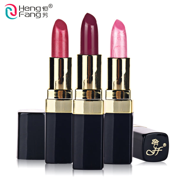 Long-lasting Silky Temptation Lipstick 12 Colors Nutritious Beauty Lips Makeup Brand HengFang 3.5g  #H9291