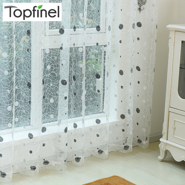 Top Finel 2016 Bird Nest Sheer Curtain Panel Embroidered Curtains for Kitchen Living Room the Bedroom Tulle for Window Treatment