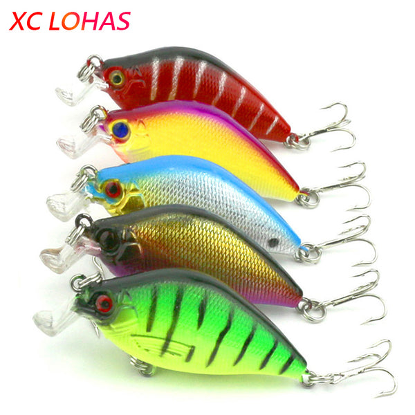 6.5cm 8.4g Artificial Bass Fishing Lures 3d Fish Eye Hard Plastic Laser Crank Bait Reflective Fake Lure Baits CB015