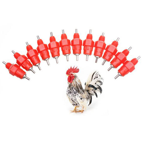 50 Pcs Water Cups Nipple Chicken Drinkers Waterer 360 Angle Poultry Supplies E2shopping
