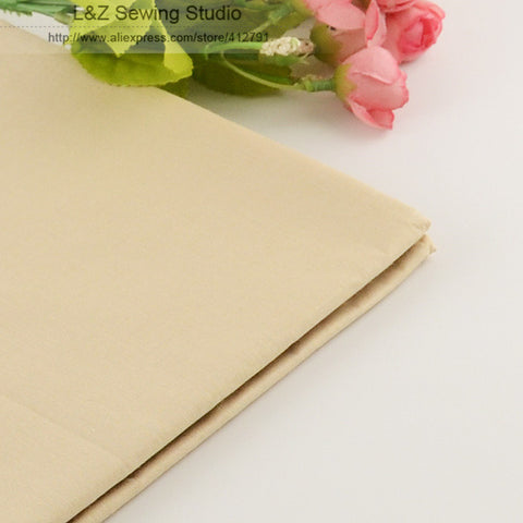 50cmx160cm/piece Light Khaki cotton Fabric for Tilda Doll Twill Cloth Patchwork Quilting bedding home textile Reactive Dyeing