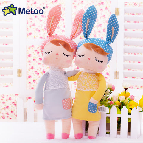Kawaii Plush Stuffed Animal Cartoon Kids Toys for Girls Children Baby Birthday Christmas Gift Angela Rabbit Girl Metoo Doll