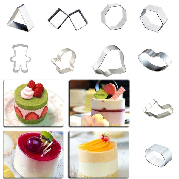 Lovely 1Pcs/set Specialized Metal Cake Cookie Bakeware Mould Fondant Cookie Cutters Biscuit Mold Kitchen Diy Triangle