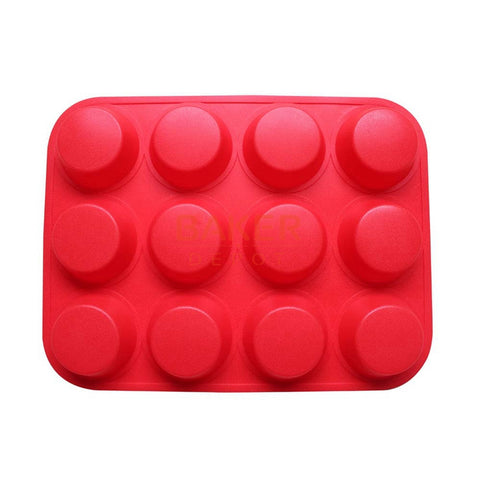 silicone bakeware mold 12 lattices jelly pudding cupcake mold Muffin silicone Cake Molds CDSM-083