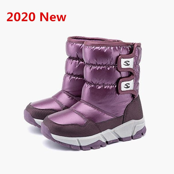 -30 degree Russia winter warm baby shoes , fashion Waterproof children's shoes , girls boys snow boots kids shoes rainboots